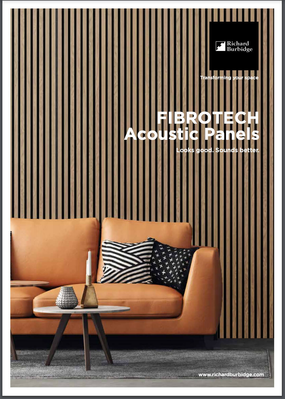 Brochure cover: FIBROTECH Acoustic Panels