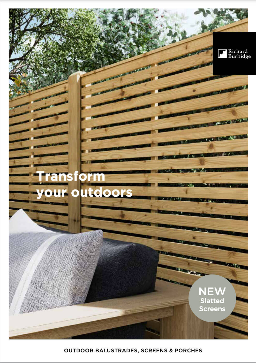 Brochure cover: Transform your outdoors