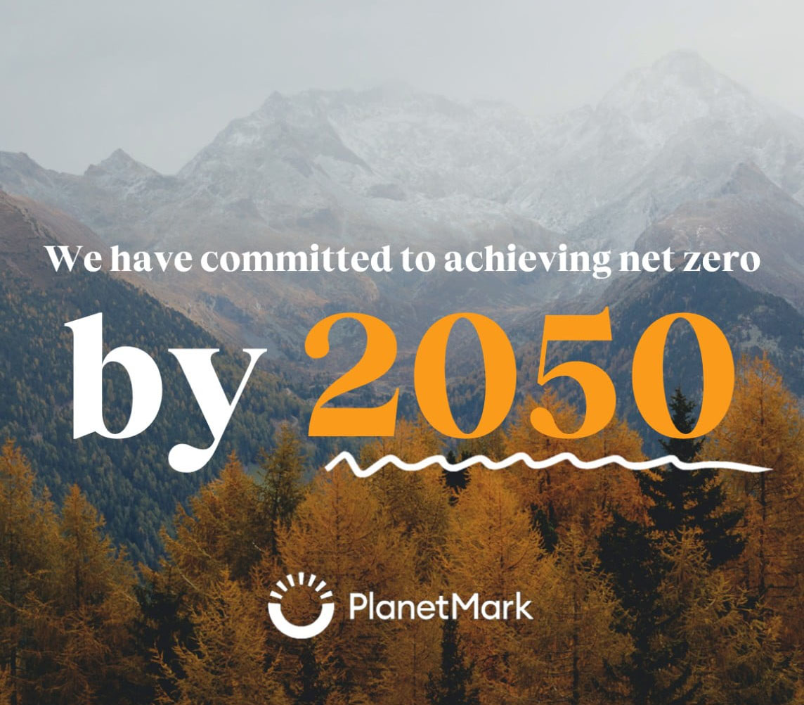 We have committed to achieving net zero by 2050